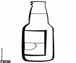 Corona, a Mexican beer coloring page