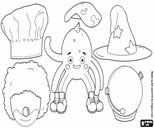 Costumes for Pypus coloring page