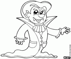 Count Dracula coloring page