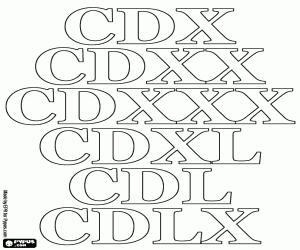 For counting in tens of 410 to 460 coloring page