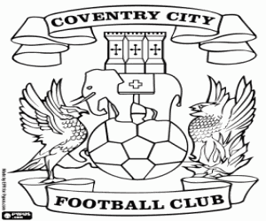 Coventry City emblem coloring page