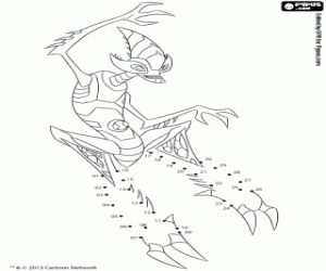 Crashhopper, dot to dot coloring page