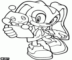 Cream and Cheese, Sonic characters coloring page