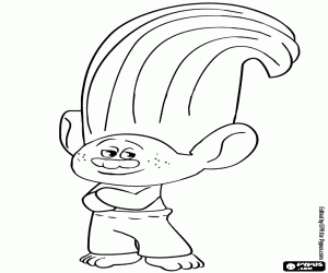 Creek, the zen troll coloring page