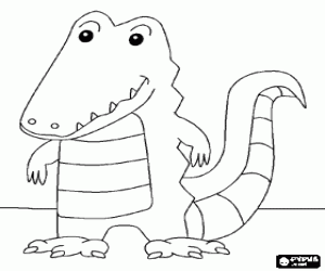 Crocodile coloring page