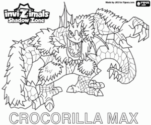Crocorilla, Invizimals Shadow Zone coloring page