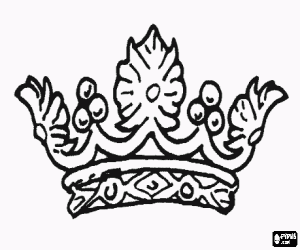 Crown of Queen coloring page