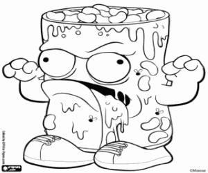 Crud can, Trash Pack coloring page