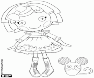 CrumbsSugarCookie and the mouse coloring page
