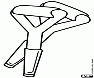 Crutches for walking coloring page