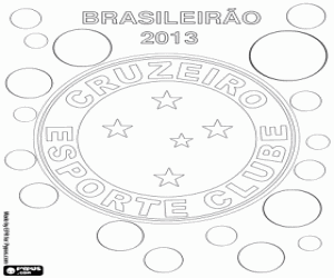 Cruzeiro, champion Brasileirão 2013 coloring page