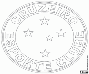 Cruzeiro logo coloring page
