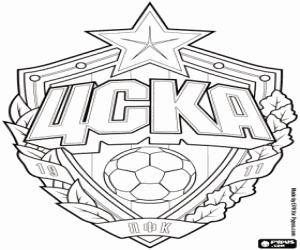 CSKA Moscow logo coloring page
