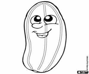 Cucumber coloring page