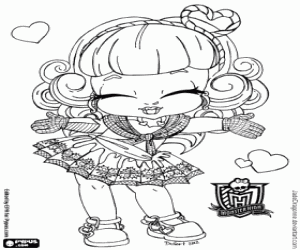 Cupid from Monster High Baby coloring page