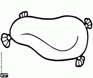 A cushion for dog coloring page