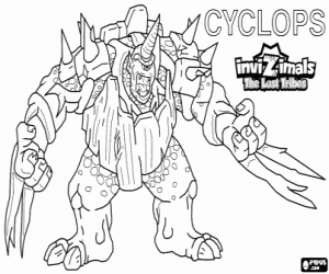 Cyclops, Invizimals The Lost Tribes coloring page