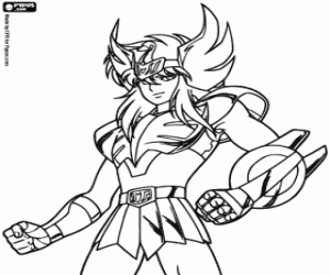 Cygnus Hyoga coloring page