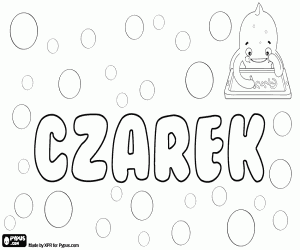 Czarek, Polish name for boy coloring page