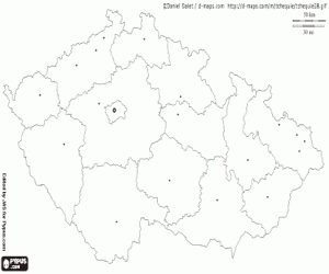 Czech Republic map coloring page