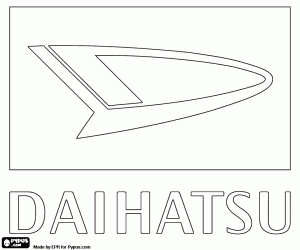 Daihatsu logo coloring page