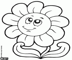 Daisy coloring page