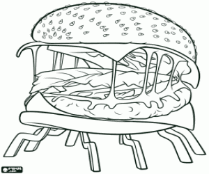 The dangerous spider Cheesespider coloring page