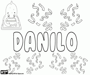 Danilo, variant of Daniel coloring page