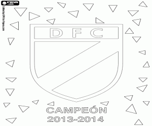 Danubio FC, champion 2013-2014 coloring page