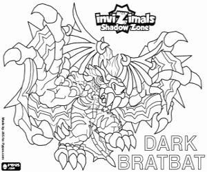 Dark Bratbat, Invizimals Shadow Zone coloring page