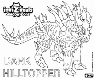 Dark Hilltopper, Invizimals Shadow Zone coloring page