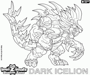 Dark Icelion, Invizimals Shadow Zone coloring page