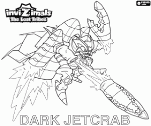 Dark Jetcrab, Invizimals Lost Tribes coloring page