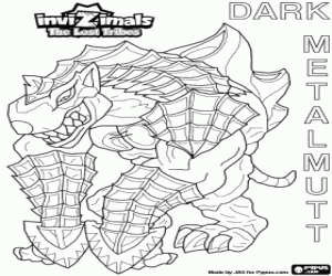 Dark Metalmutt, Invizimals TLT coloring page