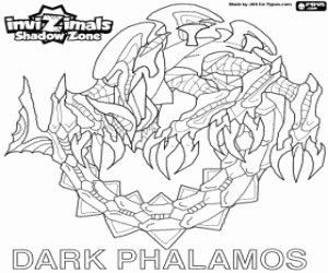 Dark Phalamos,Invizimals Shadow Zone coloring page