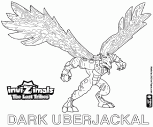 Dark Uberjackal, Invizimals TLT coloring page