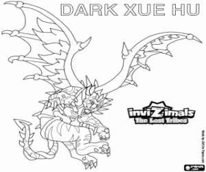 Dark Xue Hu, Invizimals Lost Tribes coloring page