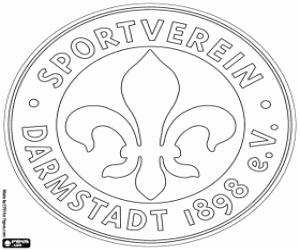 Darmstadt 98 insignia coloring page
