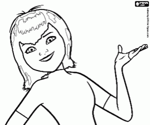 The daughter of Count Dracula, Mavis coloring page