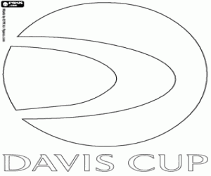Davis Cup logo coloring page