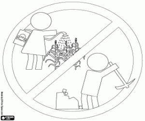 Day against child labour coloring page