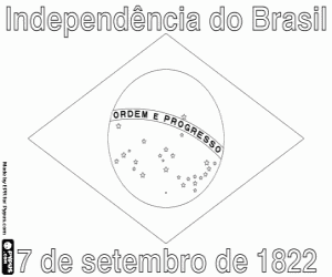 Day of the Independence of Brazil coloring page