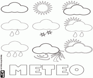 Day of meteorology coloring page