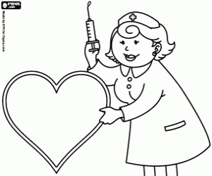 The day of nursing coloring page