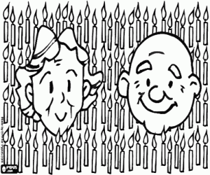 Day of older persons coloring page