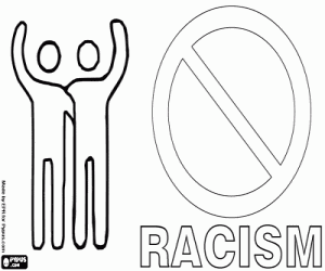 Day against Racism coloring page