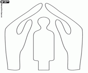 The day of refugees coloring page