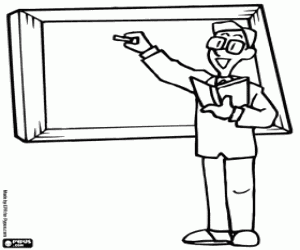 The day of the teachers coloring page