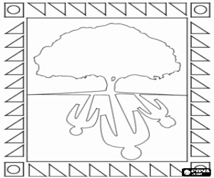 The day of the Tree, Arbor day coloring page