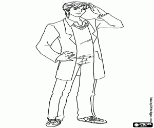 Dean, character from Totally Spies coloring page